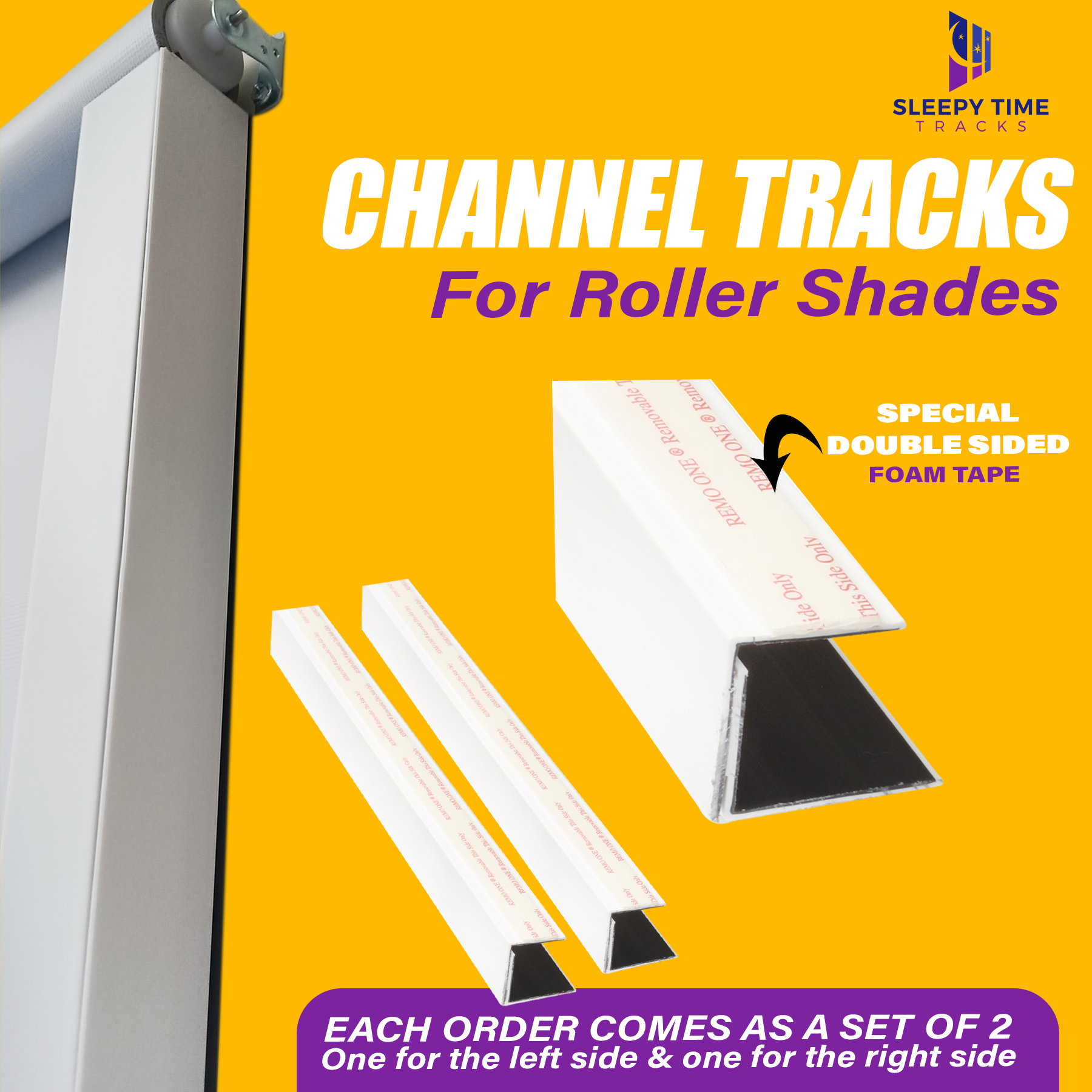 Side Channel Tracks for Roller Shades