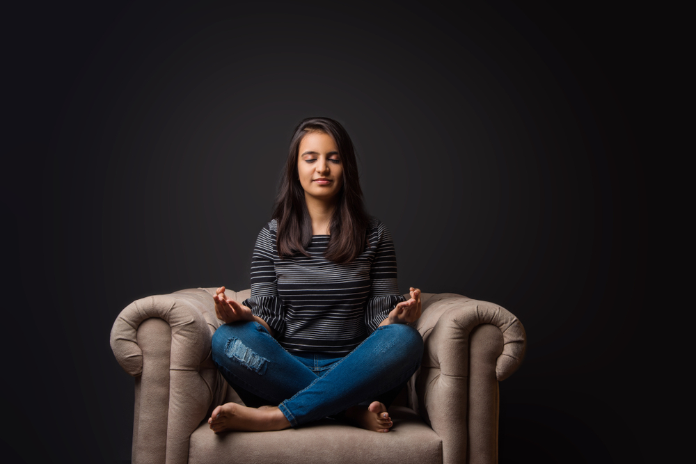 Light blocking strips for meditation in the dark.