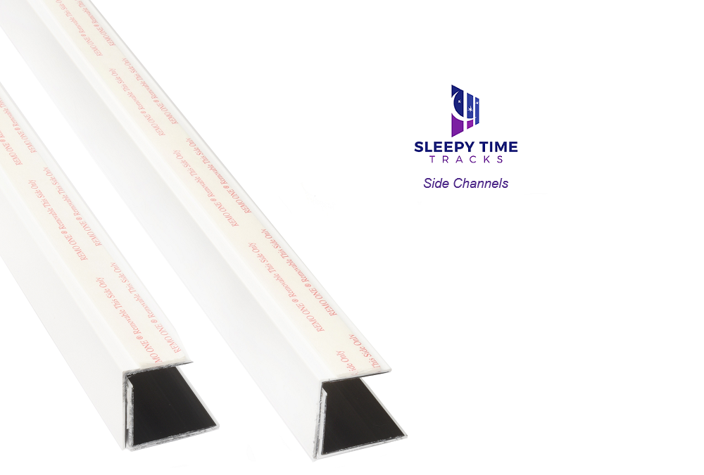 Brighten Your Nights: Sleepy Times Tracks Side Channels For Blackout Roller Shades Bring Total Darkness